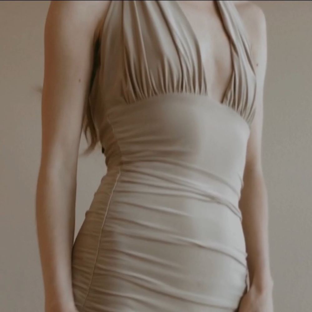 Blanc Beige Party Dress